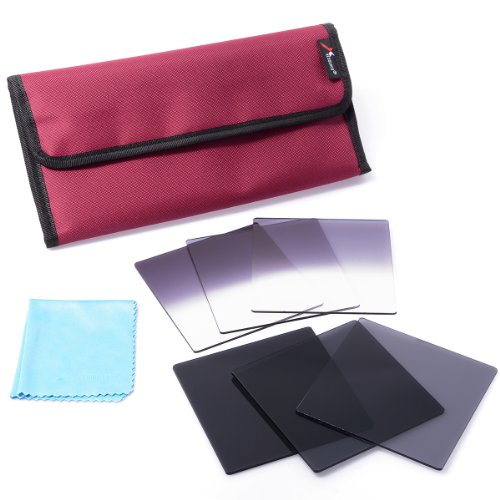XCSOURCE 6Pcs Set Gradual Neutral Density G.ND2 +G.ND4+ G.ND8+ Neutral Density ND2 ND4