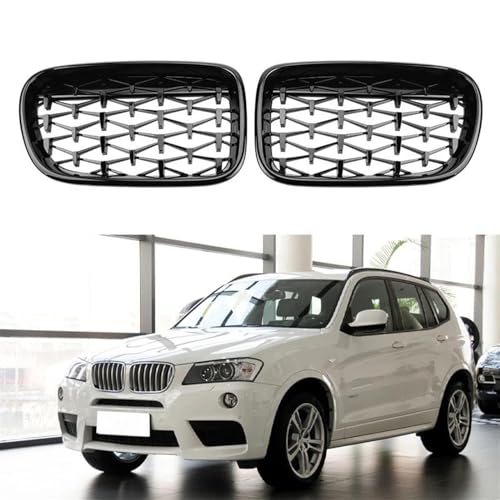 Grilles course pour BMW X3 F25 calandre de remplacement noir mat