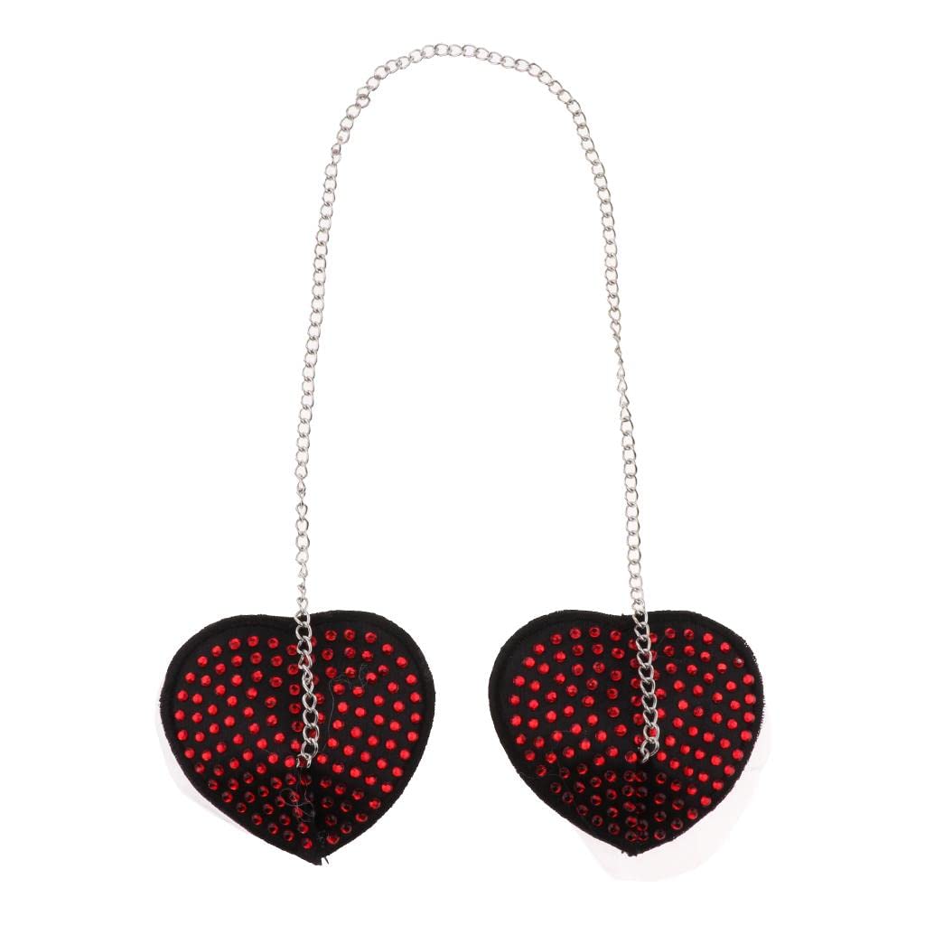 Heart Reusable Adhesive Breast Nipple Cover Bra Pasties Pad Stickers Red Clothing Shoes & Accessories | Womens Clothing | Intimates & Sleep | Breast Forms Enhancers-image-20