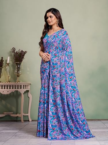 Image of Garden Vareli Art Silk Abstract Printed Saree