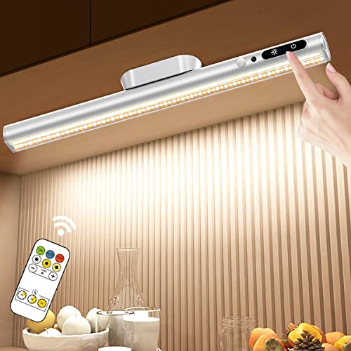 Luce LED Sottopensile con Sensore di Movimento, Hapfish Lampada da Scrivania Senza Fili con...