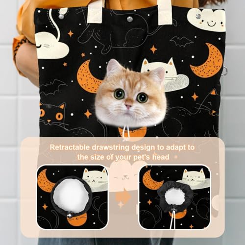 Sac de transport pour chat d'Halloween idéal pour sorties et balades - 4