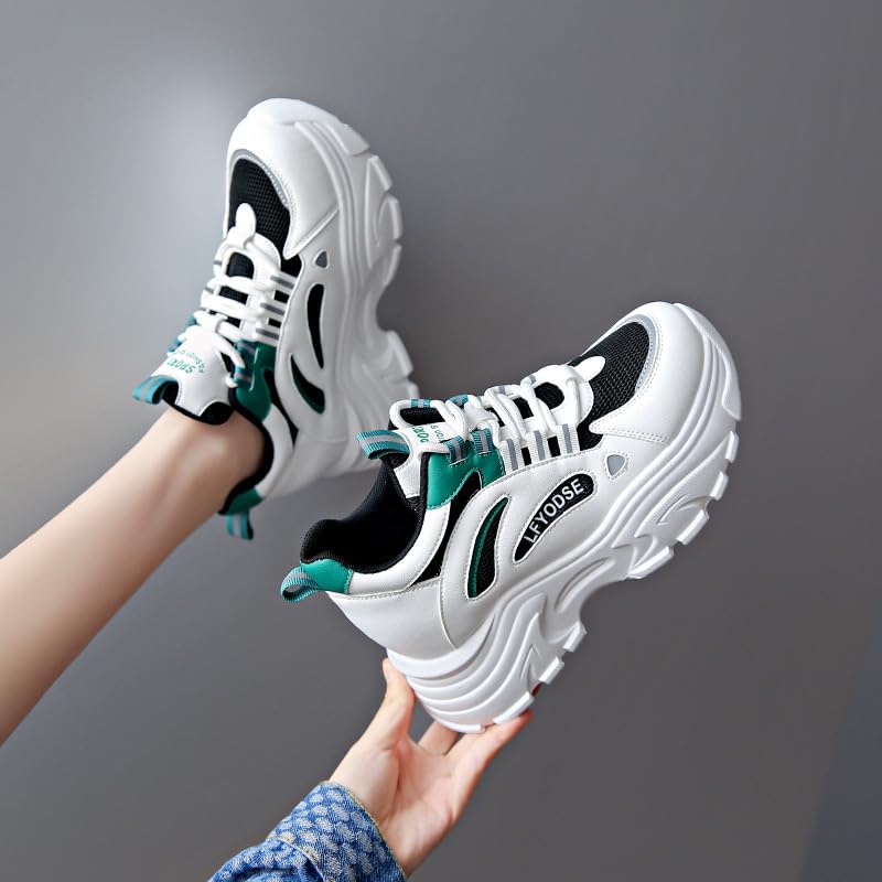 Women's Platform Sneakers - Breathable Mesh Comfortable Casual Shoes, Lightweight Athletic Fashion Walking Shoes for All Seasons2