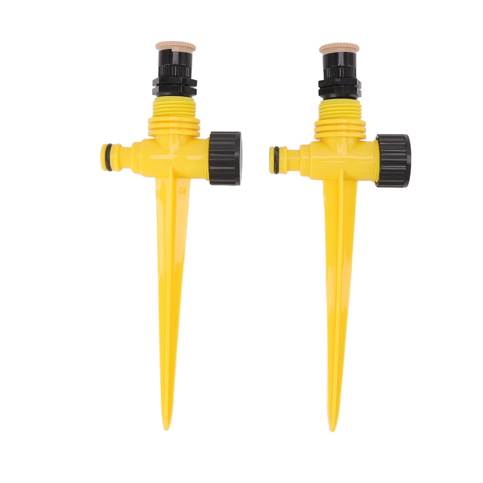 Irrigazione del prato, Irrigatore da giardino rotante a 360 gradi, 2 pezzi, ABS, plug-in