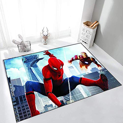 BILIVAN Kinderteppich, Cartoon-Anime-Spider-Man, modernes Wohnzimmer, Schlafzimmer, Heimdekoration,...