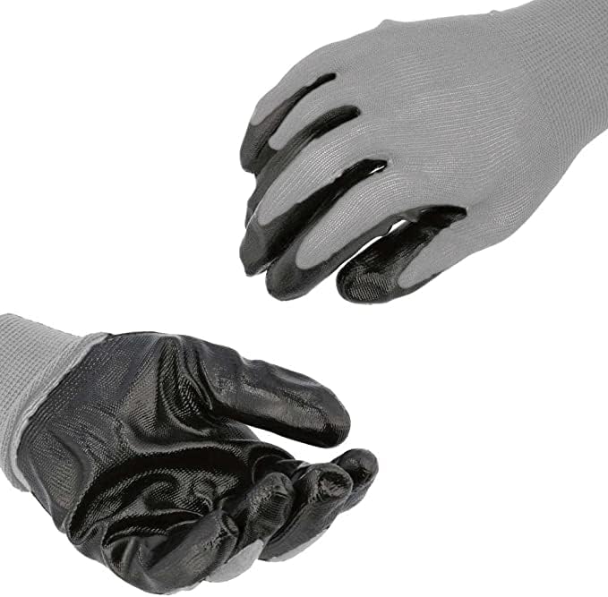 PSBM - Guantes de trabajo de seguridad con revestimiento de nitrilo, tamaño pequeño, revestimiento sumergido para agarre con respaldo transpirable, disponible en Yaxa Venezuela