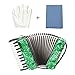 xixixif 22 Keys 8 Bass Exquisite Celluloid Piano Accordion for Adults Beginners, 22 Buttons Accordion with Adjustable Straps, Professional Musical Instruments(Green)