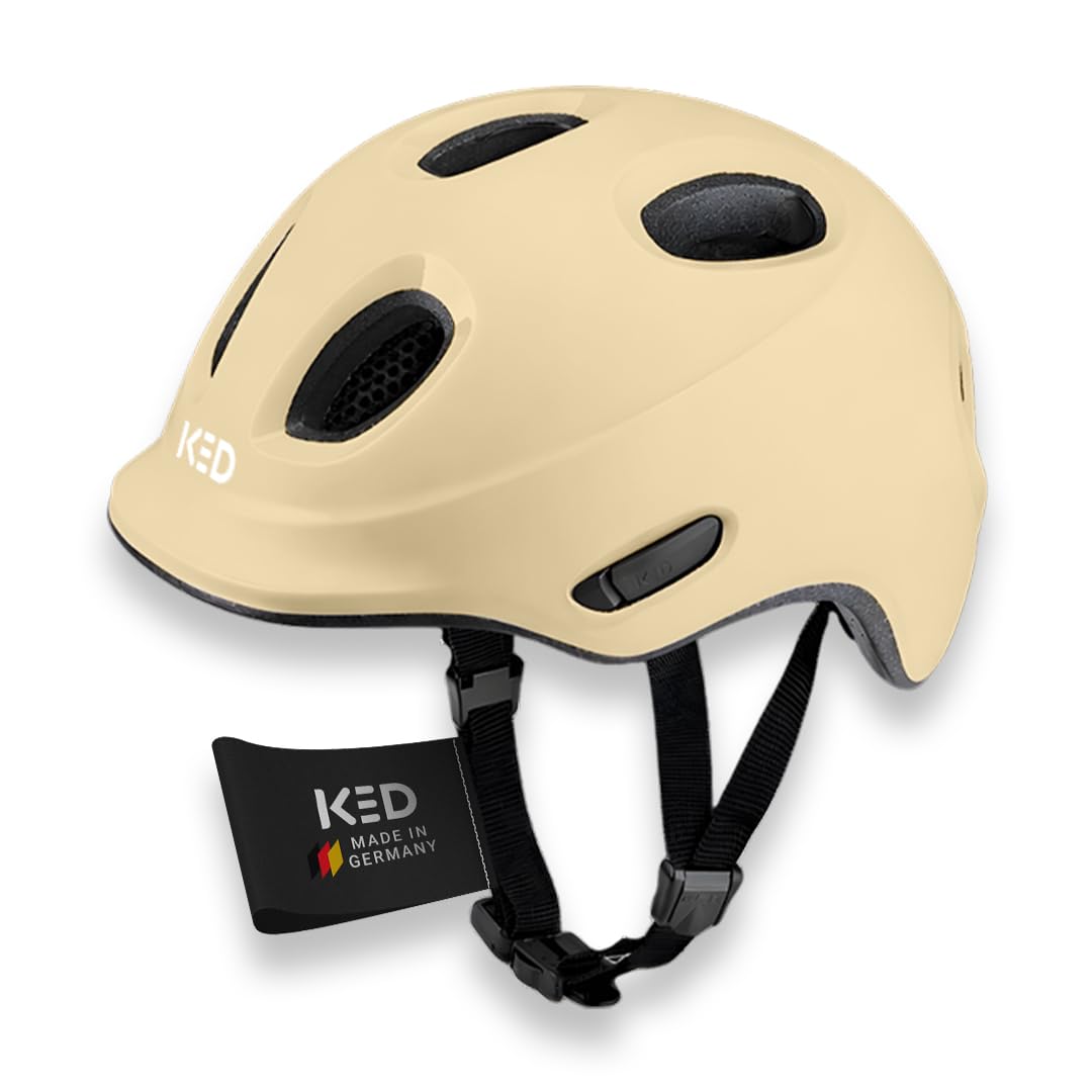 KED Meggy Spark - Casco de bicicleta infantil Inmold, sistema de ajuste de 360°, reflectores, red de protección contra insectos, ligero, ajustable, fabricado en Alemania