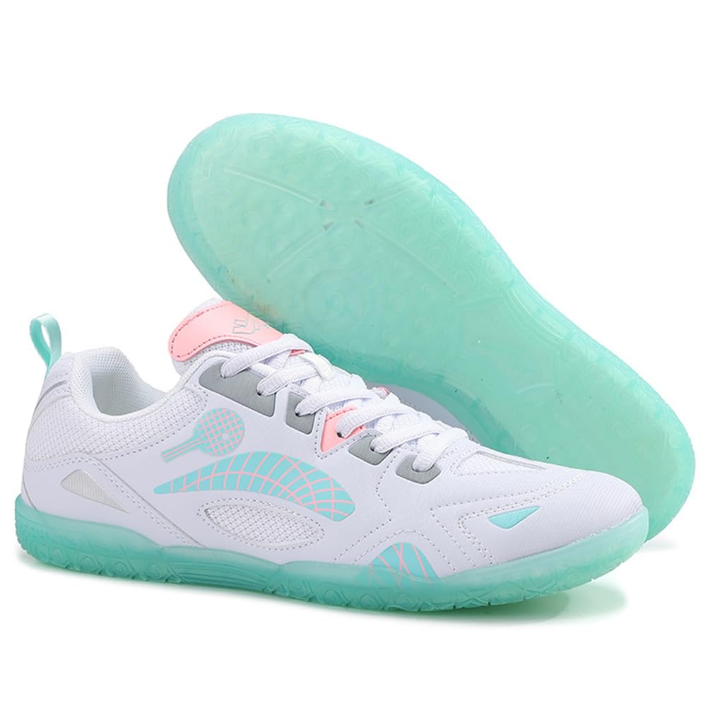 Zapatillas de Tenis de Mesa para Hombre, Zapatillas de bádminton con Soporte de Arco para niños y niñas, Voleibol y Pickleball