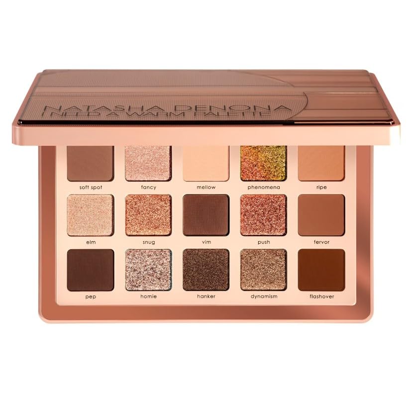 NATASHA DENONA Original | PALETTE - Paleta de 15 sombras de ojos | by BELLA (I NEED A WARM EYESHADOW PALETTE, Paleta de 15 sombras (Paquete de 1))