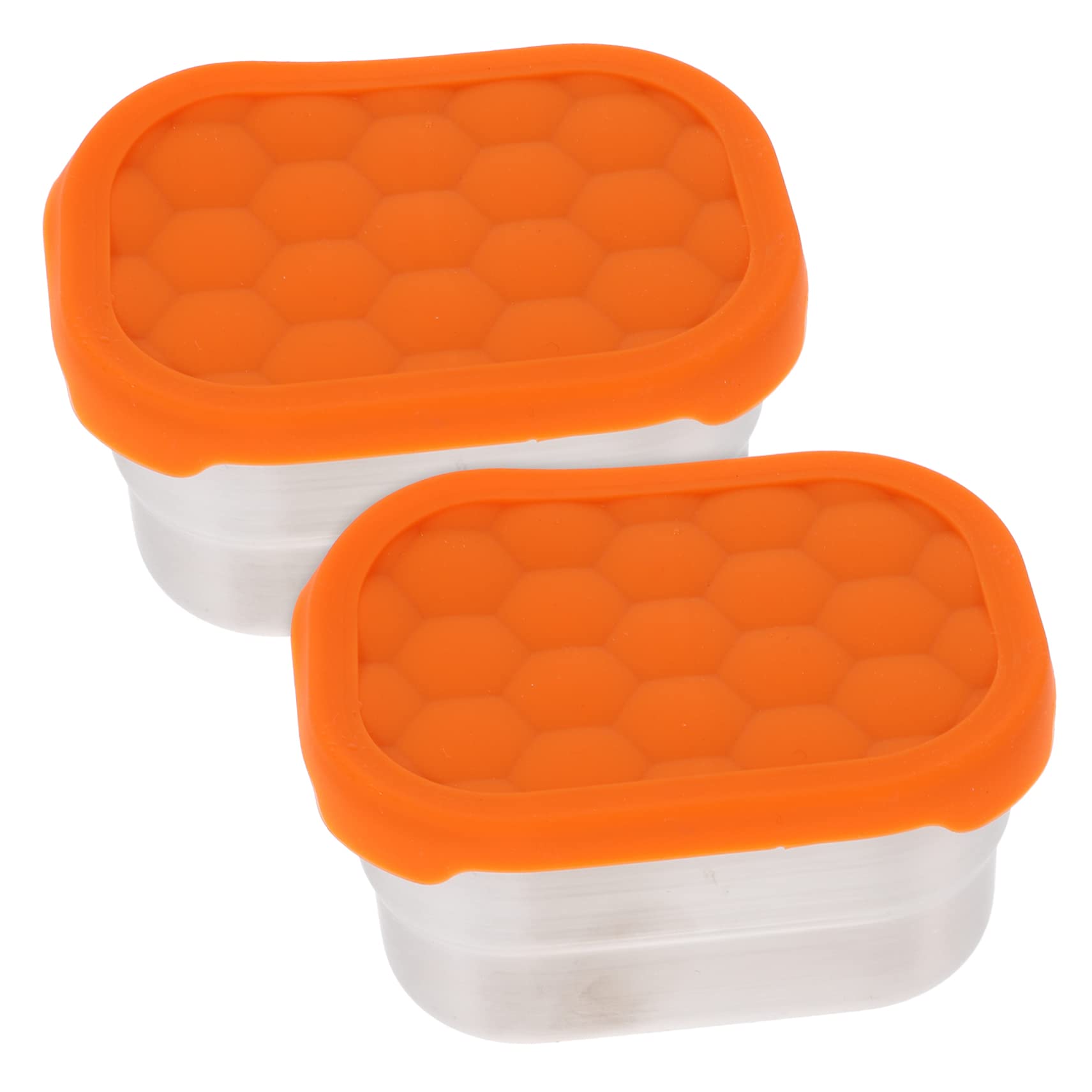 Amosfun 2 Ensembles Bac À Légumes En Acier Inoxydable Conteneur Scellé Sceller Les Contenants Alimentaires Boite Rangement Boite De Rangement Boîtes Alimentaires Hermétiques 2 Pièces * 2