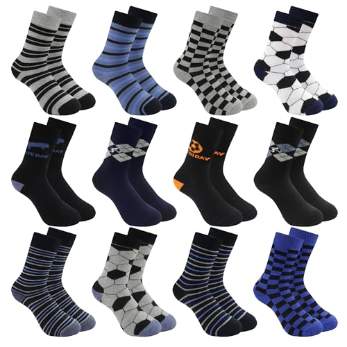 Libella Socken Kinder 39-42 Jungen Mädchen Teenager Unisex Sportsocken Tennissocken Baumwolle Atmungsaktiv Elastische Kindersocken 12 Paar Pack