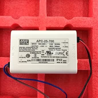 LED-voeding 25,2W 15-50V 500mA ; MeanWell, APC-25-500; constante stroom