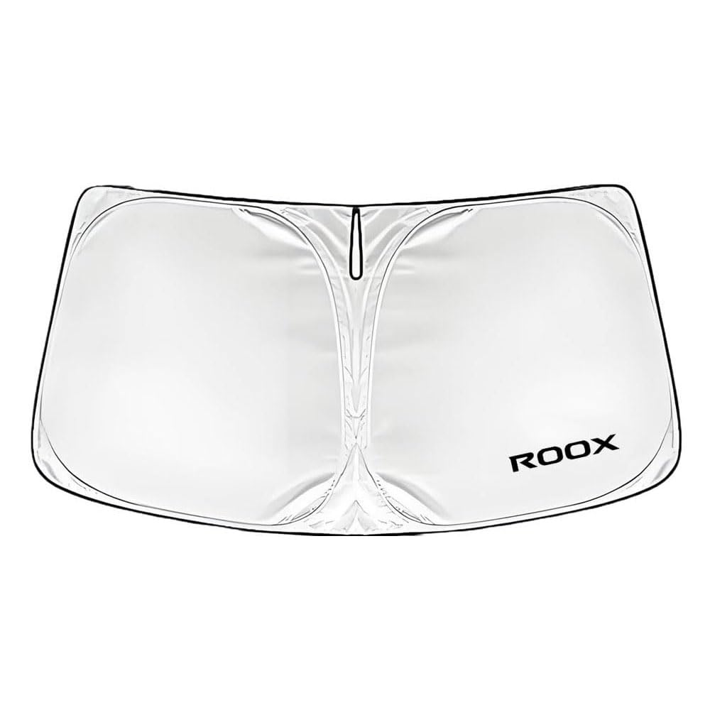 For 新型 ルークス ROOX BB1A/BB2A/BB5A/BB6A系(2025年9月~)車用サンシェード フロントガラス用断熱 チタンシルバー防眩サンシェード フロントガラス用サンシェード 車用サンシェードカーテン ルークスアクセサリー