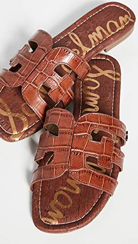 Image of Sam Edelman Women's Bay Classic Slide Sandal, Warm Mahogany,8.5