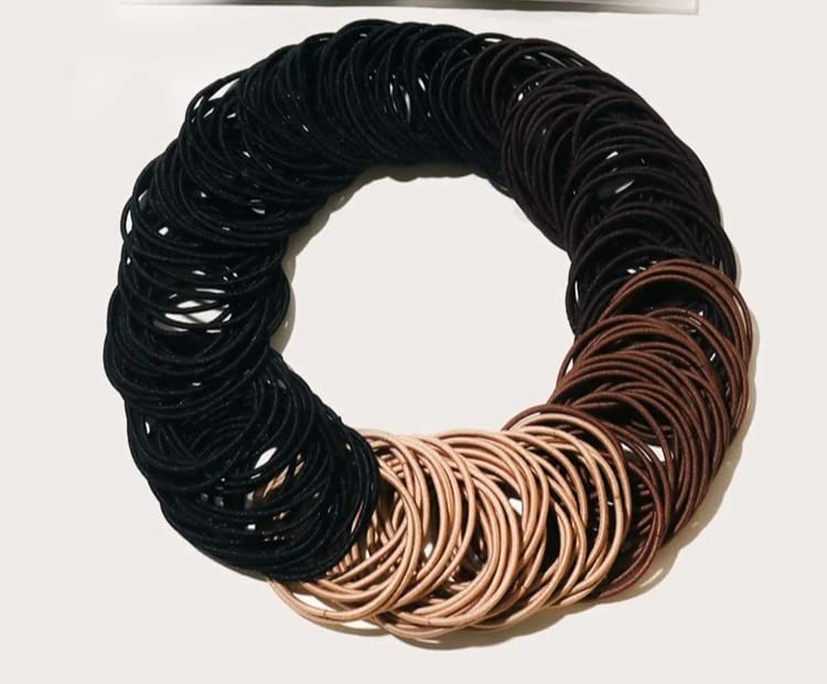 HoneyLush Assorted Thin Sleek Pastel Brown Colors Elastic Hair Bands For Women & Girls (Pack of 50pcs, 10 bands of each) (B0C19GKDBT) Amazon Price History, Amazon Price Tracker