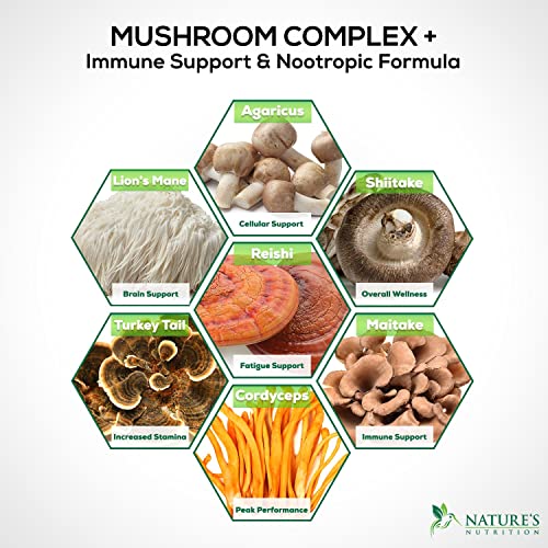 Nature'S Nutrition NNMUSHROOMMAX Mushroom Supplement 10-In-1 Mushroom Complex thumb #4