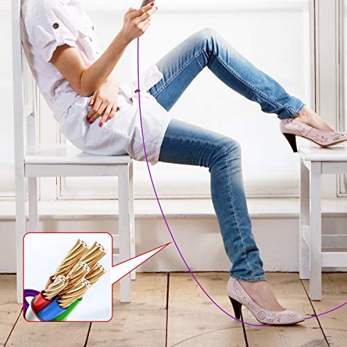 Iphone Charger Cable 3Ft For [Apple Mfi Certified],(2 Pack) Cyvensmart 3 Foot Lightning Cable Fast Charging Cord 3 Feet For Iphone 12 11 Pro X Xs Max Xr/8 Plus/7 Plus/6/6S Plus/5S /5C/Ipad Purple #TOP7