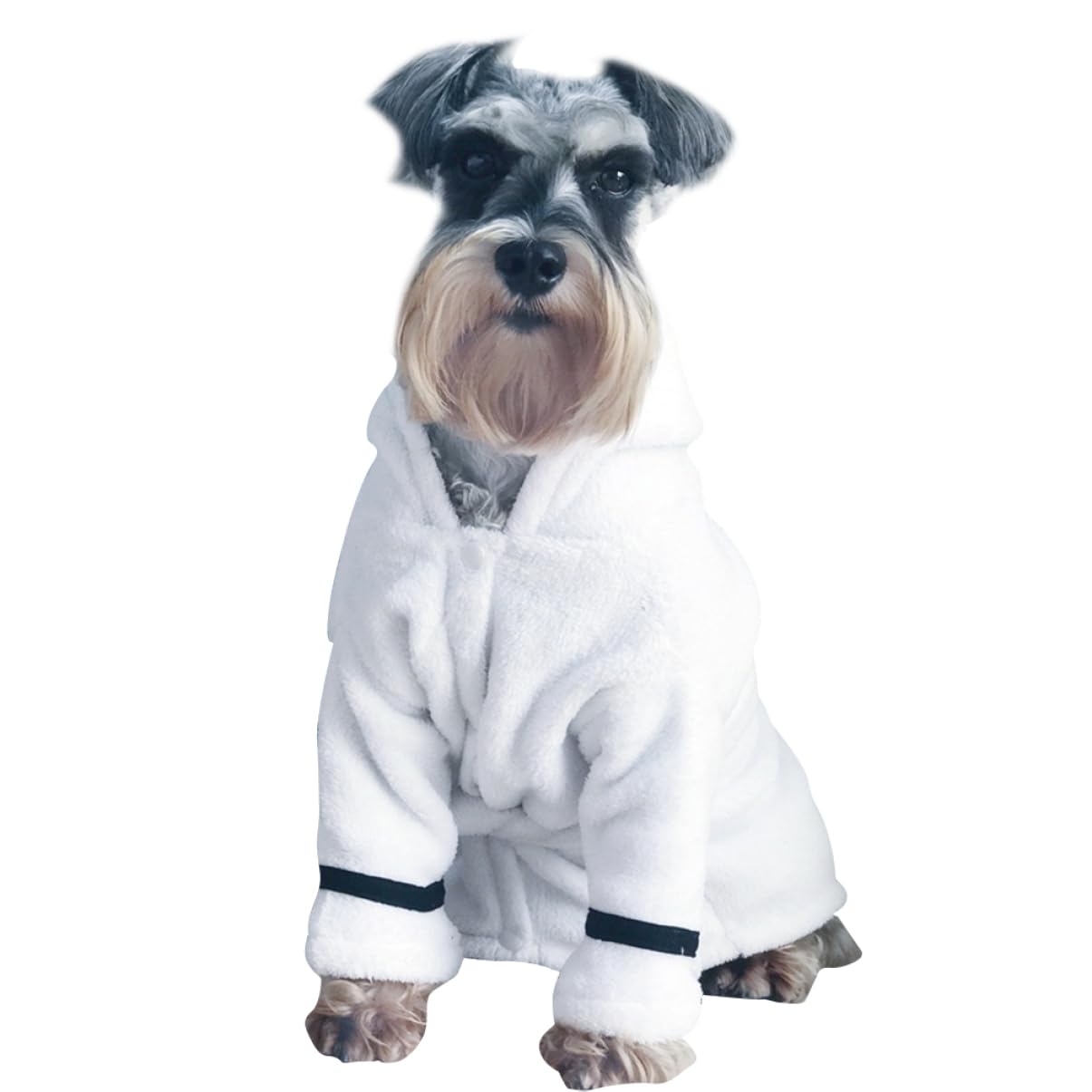 Accappatoio Assorbente per Animali, Asciugatura Rapida, Cotone | Bianco, per Cane e Gatto, Uso Dopo Bagno Autunnale, Stile Morbido e Caldo