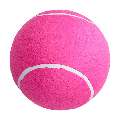 VANZACK Large Tennis Ball for Children 8 Inches Inflatable Rubber Ball Soft Flannel Surface for Tennis Practice