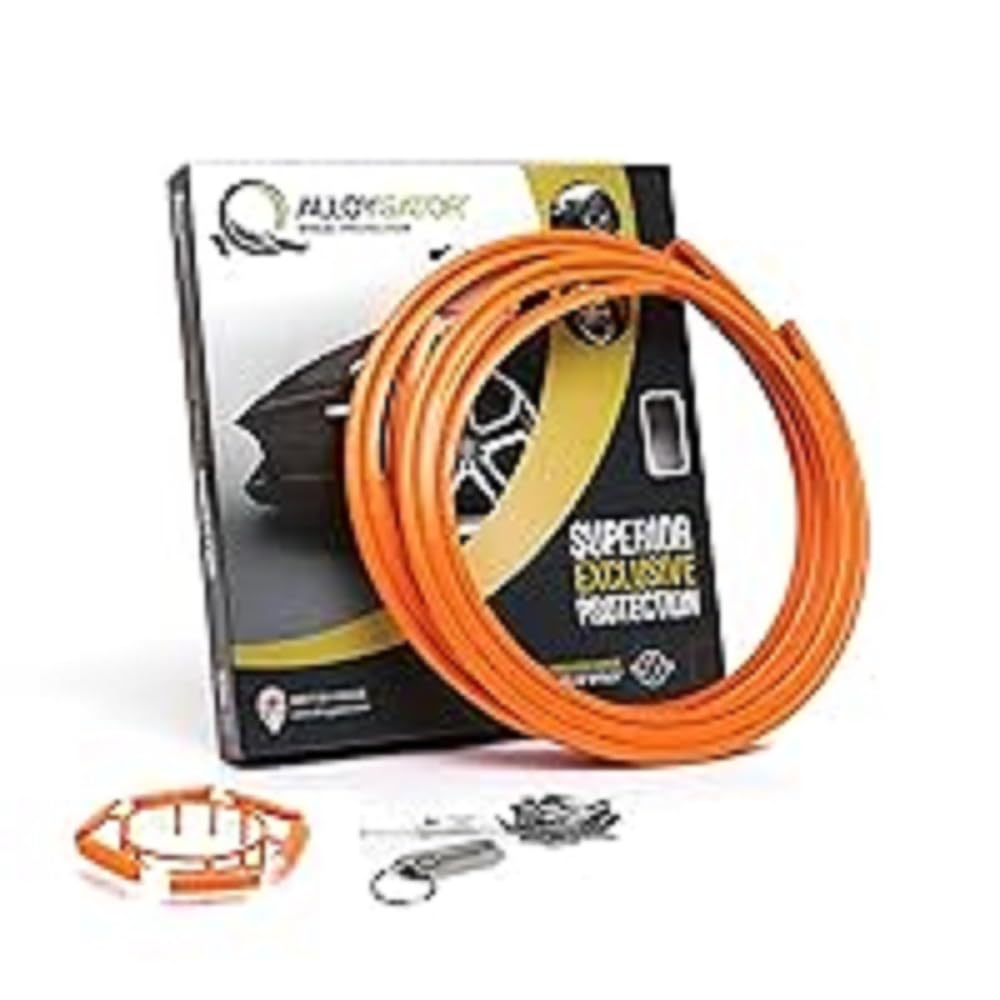 AlloyGatorWheel Protectors K4 ORNGEXC, Orange 24 inch (4-Pack)