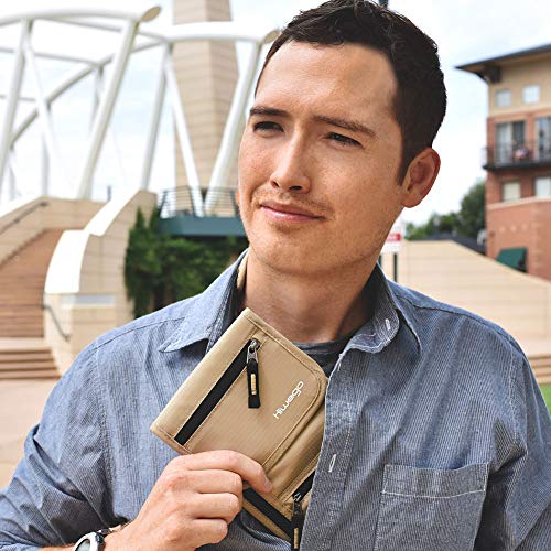 Travel Neck Pouch Hidden Passport Holder Wallet Rfid Blocking / Neck Stash For Men Women (Rosy) #TOP6