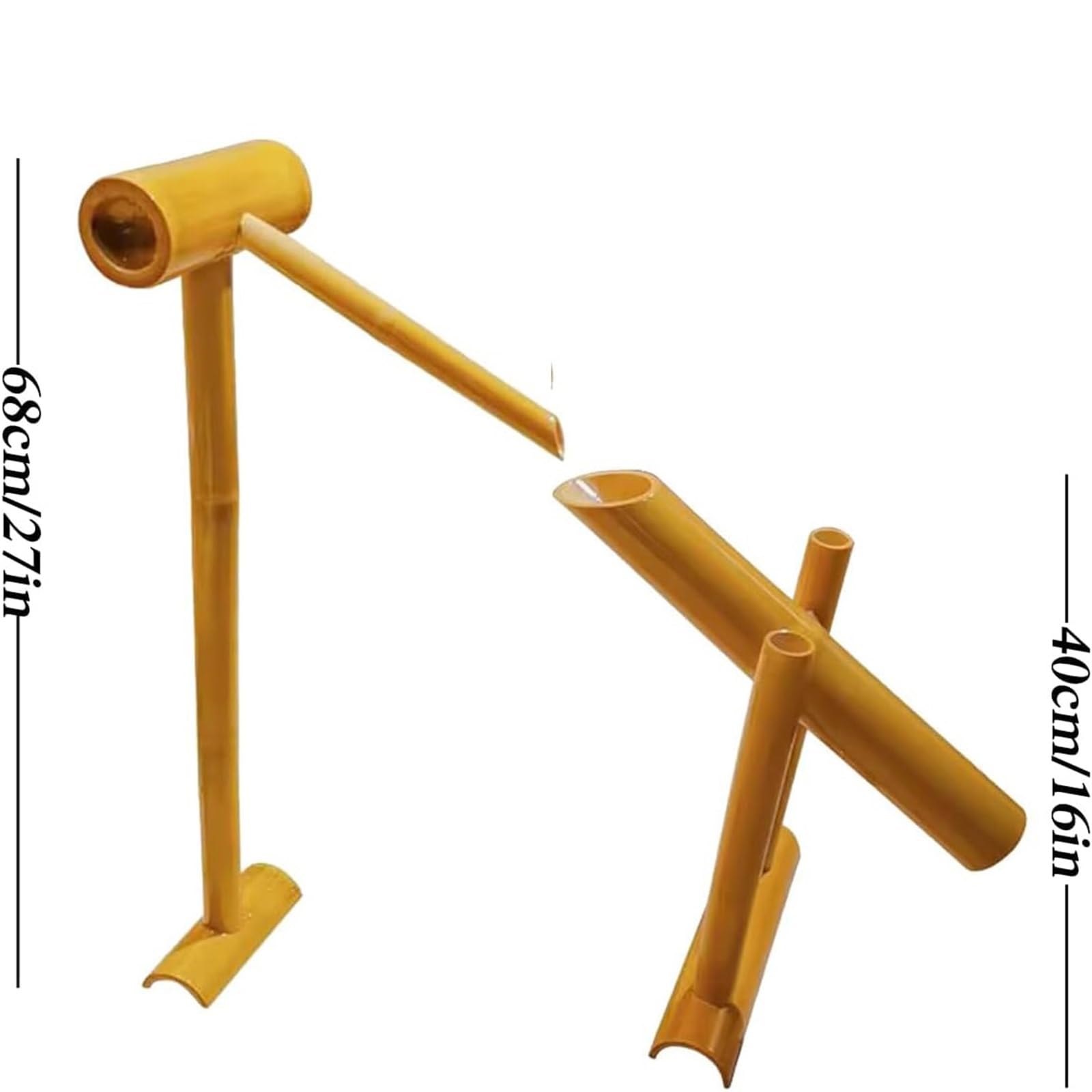 Set fontana, fontana da giardino in bambù for esterni decorazione | Cascata for laghetto con pompa a bilanciere con fontana in bambù for la decorazione del giardino zen del patio