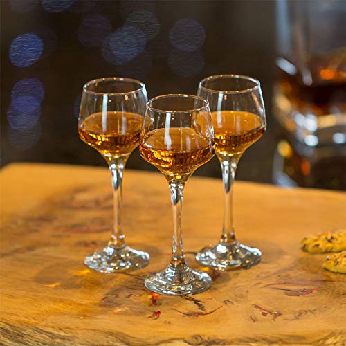 Argon Tableware 6X 80Ml (2.8Oz) Sherry/Liqueur Glasses - Home Restaurant Shot Spirit Glass - Dishwasher Safe #TOP6