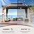 YOLENY 12' x 16' Hardtop Gazebo Ultra-Thick Columns and Beams with Wood Grain Aluminum Frame, Dual Material Double Roof, Outdoor Gazebo Pergolas with Netting and Curtains for Deck, Backyard and Patio