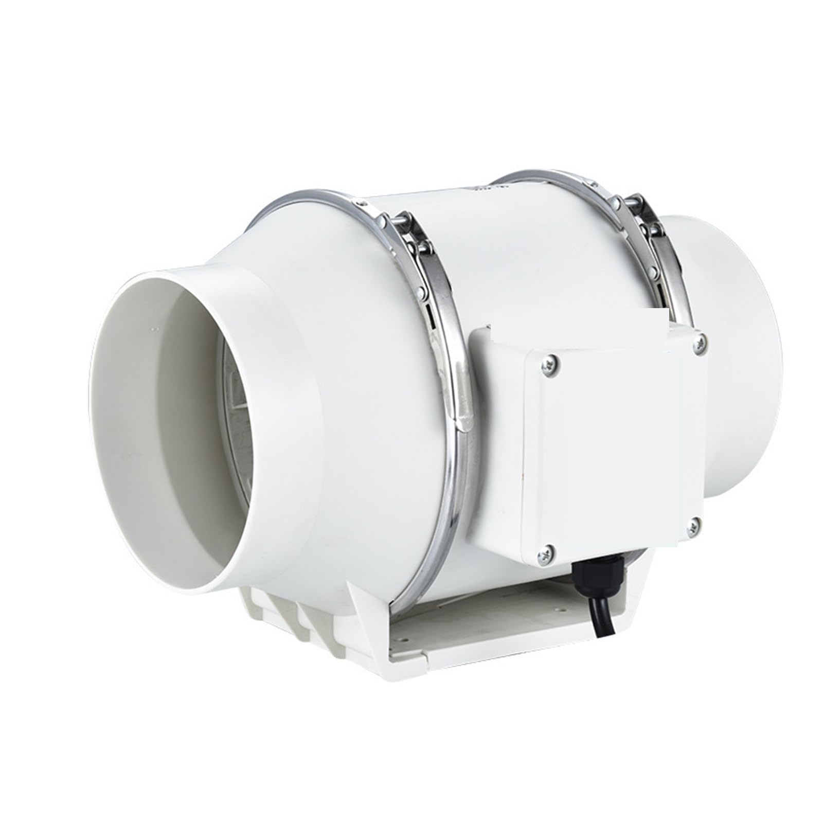Kxjqbm 4Inch Exhaust Fan, Exhaust Fans Home Silent Inline Pipe Duct Fan Bathroom Extractor Ventilation Kitchen Toilet Wall Air Clean Ventilator(4Inch)