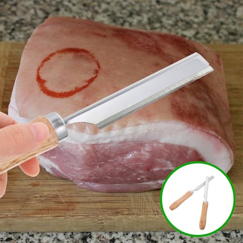 Cuchillas depilatorias de cerdo con mango de madera premium Hohopeti 6
