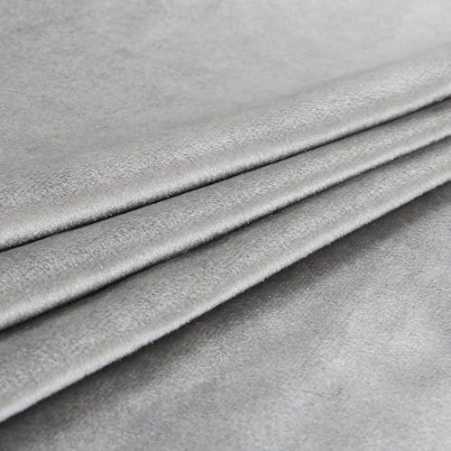 Image of PRIMROSE Light Grey Curtains 102 inch for Living Room,2 Panels Drapes Blackout Rod Pocket Back Tab Window Treatment Room Darkening Thick Decorative Curtains for Bedroom
