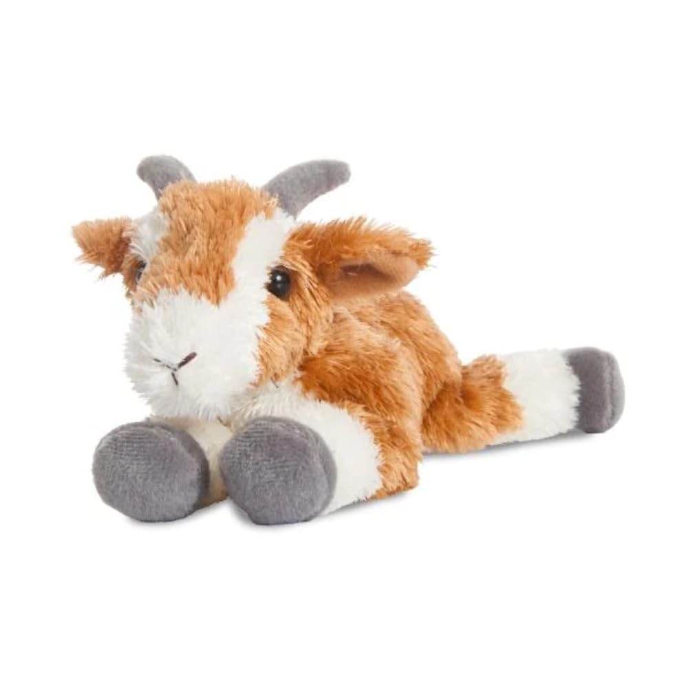 NEW AURORA 20cm FLOPSIES PLUSH PICKLES GOAT CUDDLY SOFT TOY TEDDY - 73903