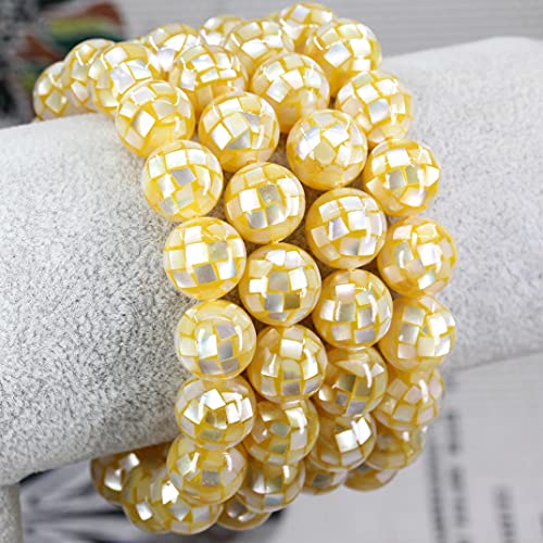 Keleny Semi Precious Stones Natural Gemstones 12mm Round Beads Crystal Stretch Bracelets 7 Inch Unisex2