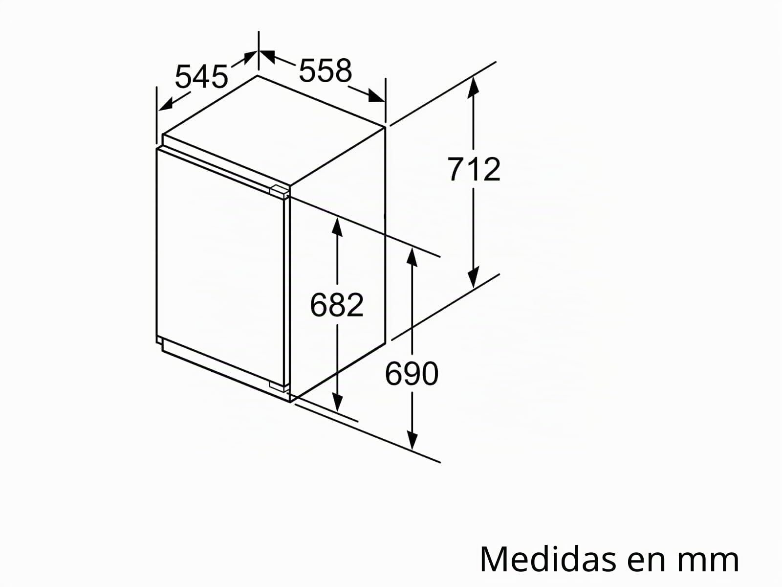 Bosch Hausgeräte GIV11ADC0 Serie 6 - Congelador empotrado A+++, 95 kWh/año, 70 L, LowFrost, FreshSense, 72 x 56 (EEK C) | Fabricado en Alemania, menos formación de hielo, 3 cajones transparentes, congelación rápida, señal de alarma acústica