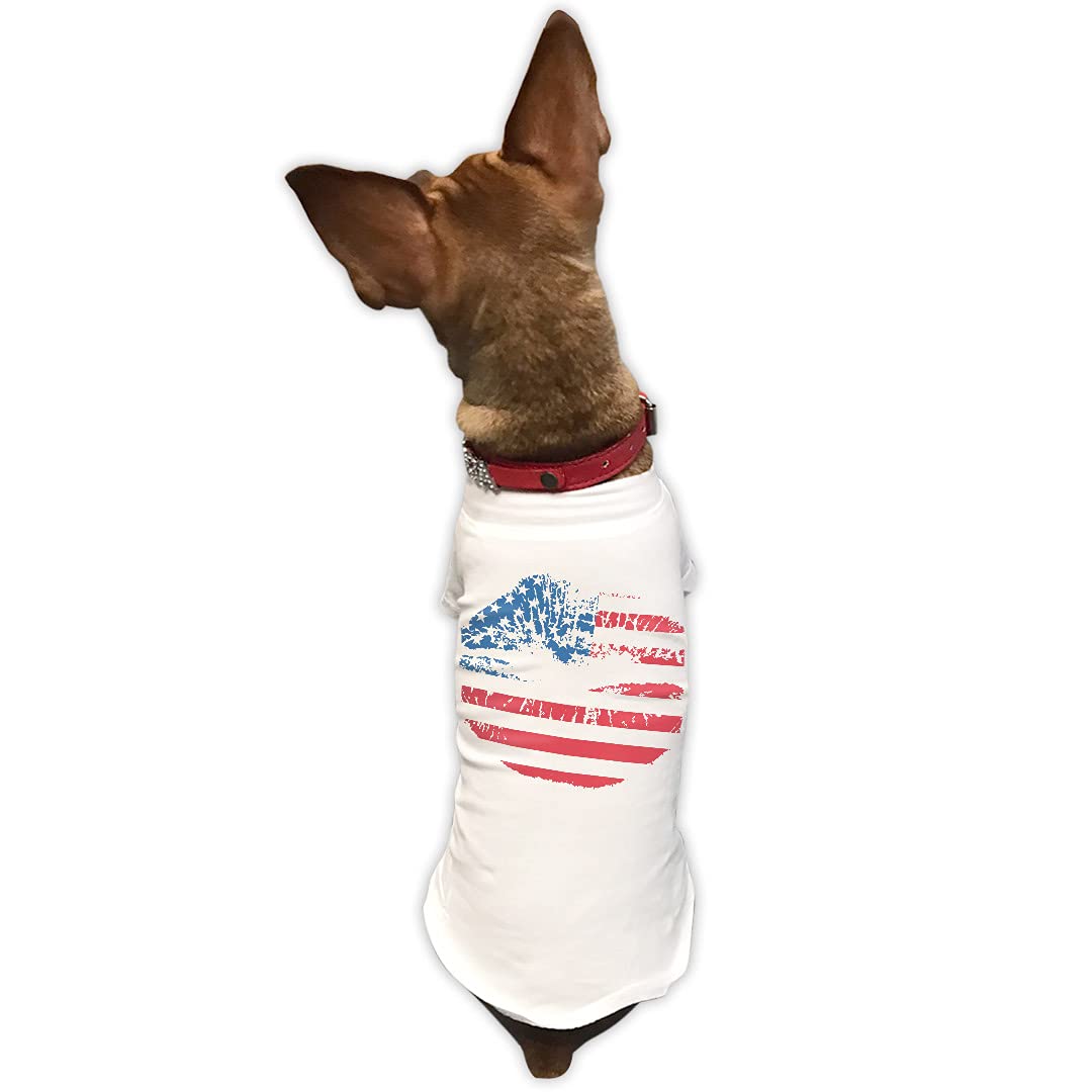 Amazon.co.jp: 犬服 Tシャツ Lサイズ 小型犬用 袖あり 半袖 ホワイト 