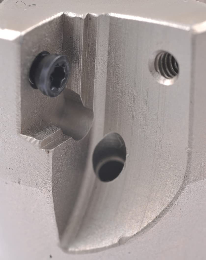 HHIP 5822-1700 kwadratowy chłodziwa na ramię – przez wymienny frez końcowy, średnica frezu 3-1/4", trzonek 3/4", 4 flet, długość fletu 0,74 cala, 9,5 cm OAL, średnica cięcia 3-1/4 cala