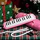 CAHAYA 32 Tasten Melodica für Kinder Melodica Instrument mit Tragetasche geeignet für Anfänger Studenten, musikalisches Geschenk für Jungen und Mädchen, Rosa CY0050-3