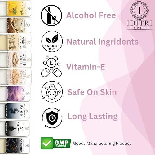 Image of Solid Perfume |Amber & Saffron&Chavella Alcohol Free Wax Perfume Balm, Long Lasting | Pocket Tin 12g, Pack Of 2| Non Greasy Smooth Glide, Travel Friendly Unisex Gifts He Or Her
