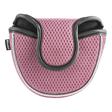 Andux Pink Mesh Mallet Putter Cover Cover