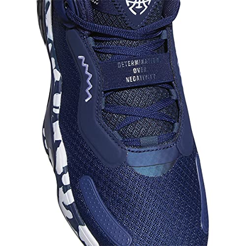 adidas New D.O.N. Issue 3 Shoe - Unisex Basketball Men 12/Women 13 Navy/White3