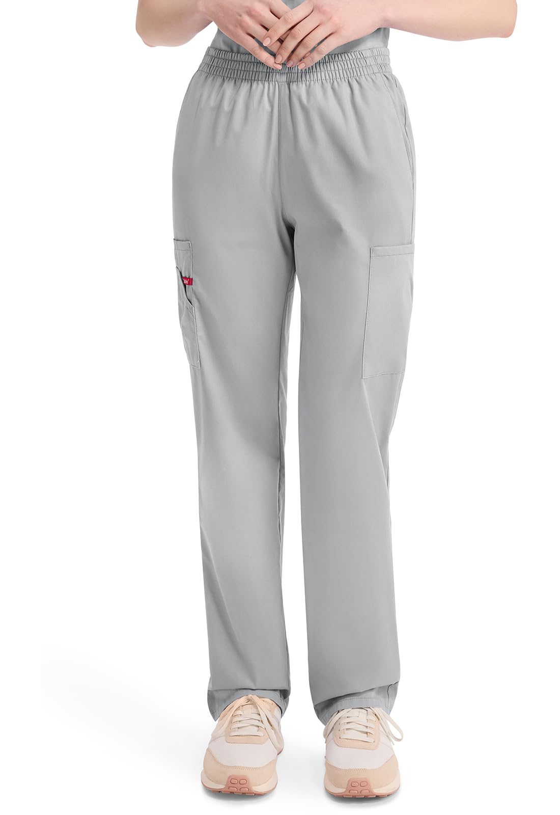 Dickies Women's 86106 EDS Signature Scrubs Missy Fit Pull-On Cargo Pant Medical, Grey, Medium