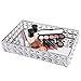 Produktbild powerking Kosmetiktablett, Kristall Parfüm Kosmetik Organizer Tablett für Hochzeit Home Vanity Decorating, Obstkuchen Kerze Süßigkeiten Tablett (Splitter)