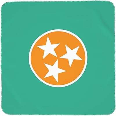 Tennessee Orange Star Flag Baby Blanket Receiving Blanket for Infant Newborn Swaddle Cover Wrap