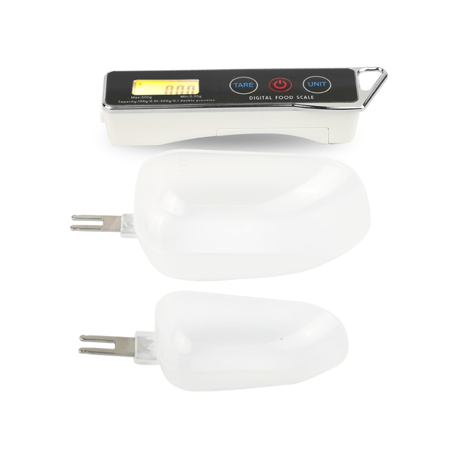 30/80ml Łyżki Do Żywności Skala Wyświetlacz LCD Miarki Przypraw Kuchnia Palona Kawa Waga Akcesoria DokłAdny Pomiar(White)