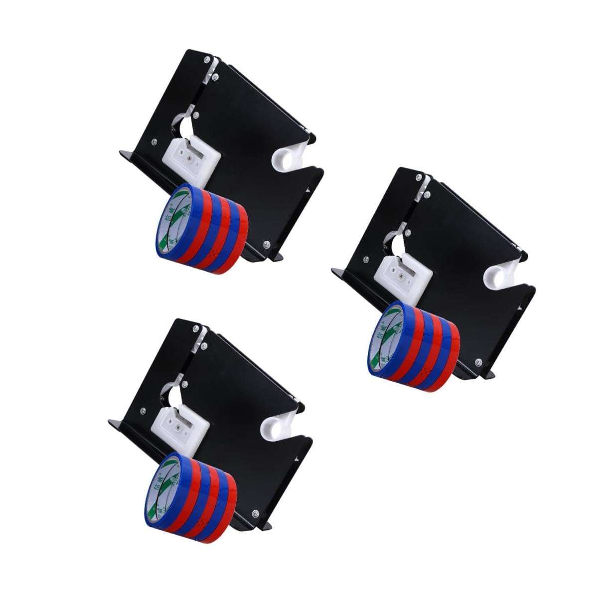 HOMSFOU 3 Stück Bandschneider Bandspender Heavy-duty-taschenkonus Stahlbeutelkegel Mit Trimmer Spender Für Halsdichtband