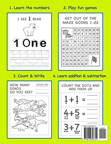 Preschool Math: Workbook For Tracing Numbers And Learning Math For Kindergarten And Preschool Kids Learning To Write and Count | Simple Math For Kids 3-5 (8.5x11) (Number Tracing Notebook) - Image 2