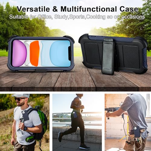 Case for iPhone 11 Case Belt Clip Holster Heavy Duty Kickstand Shockproof by Saiboro - Used condition - Image 6