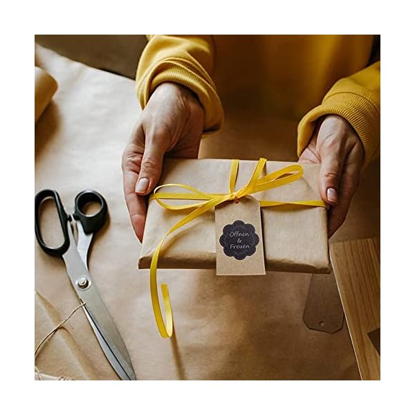 Öffnen und Freuen Aufkleber 600 Stück 40mm Blumenförmige Etiketten auf Rolle Geschenkaufkleber Selbstklebend ideal für Geschenkverpackung,Hochzeit,Überraschung,Individuelles Design – Bild 7