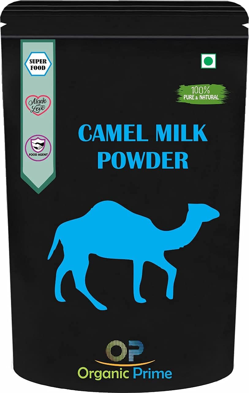 QRA Organic Prime Camel Milk Powder | Freeze Dried, Gluten Free, No Additives, No Preservatives - 100 GM by Organic PrimeF